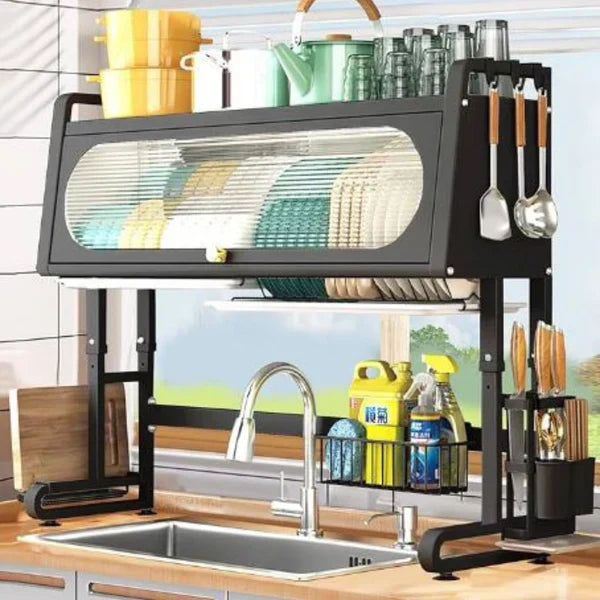 ESCURRIDOR DE PLATOS GRANDE EN ACERO INOXIDABLE | 50% DESCUENTO HOY